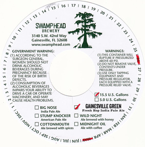 Swamp Head Brewery Gainesville Green
