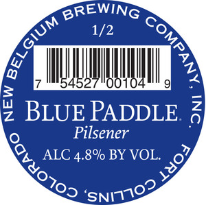 New Belgium Brewing Company Blue Paddle