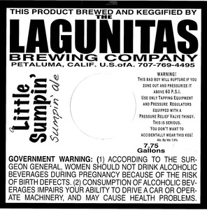The Lagunitas Brewing Company Little Sumpin December 2013