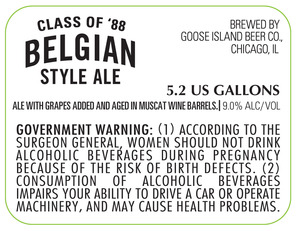 Goose Island Beer Co. Class Of 88