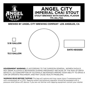 Angel City Brewery Imperial Chai December 2013