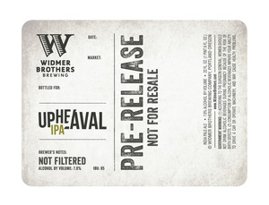 Widmer Brothers Brewing Company Upheaval December 2013