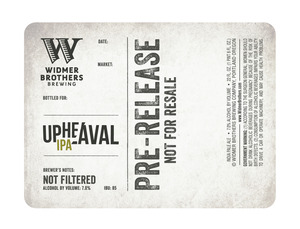 Widmer Brothers Brewing Company Upheaval