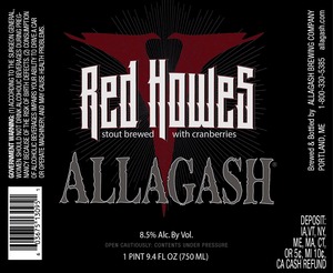 Allagash Brewing Company Red Howes December 2013