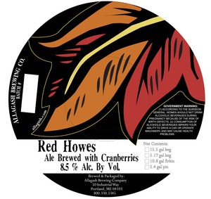 Allagash Brewing Company Red Howes December 2013