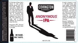 Covington Brewhouse Anonymous IPA