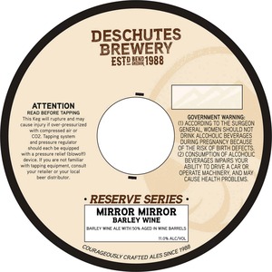 Deschutes Brewery Mirror Mirror December 2013
