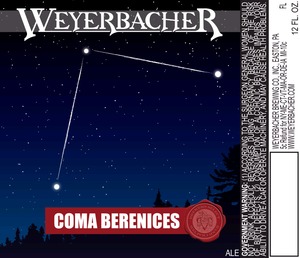 Weyerbacher Coma Bernices December 2013