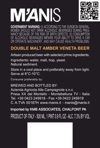 Manis Double Malt Amber