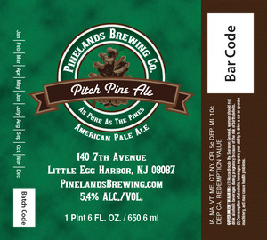 Pitch Pine Ale December 2013