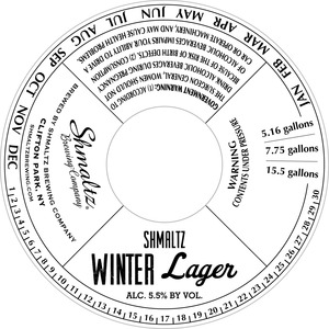 Shmaltz Winter Lager December 2013