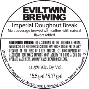 Evil Twin Brewing Imperial Doughnut Break December 2013