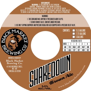 Black Market Brewing Co Shakedown Brown December 2013