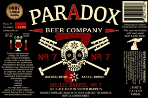 Paradox Beer Company Inc Skully No. 7