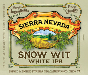 Sierra Nevada Snow Wit White IPA December 2013