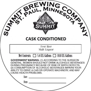 Summit Brewing Company Fest Bier