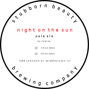 Stubborn Beauty Brewing Company Night On The Sun