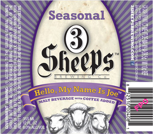 3 Sheeps Brewing Co. Hello, My Name Is Joe January 2014