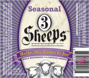 3 Sheeps Brewing Co. Hello, My Name Is Joe