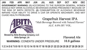 Abita Grapefruit Harvest IPA December 2013