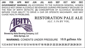 Abita Restoration Pale Ale December 2013