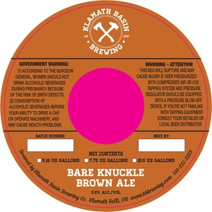 Klamath Basin Brewing Co. Bare Knuckle Brown December 2013