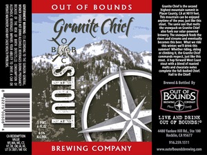 Out Of Bounds Brewing Company Granite Chief Stout December 2013