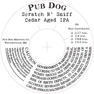 Pub Dog Cedar Aged IPA December 2013