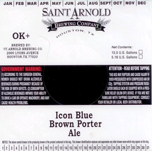 Saint Arnold Brewing Company Brown Porter December 2013