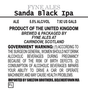 Fyne Ales Sanda Black IPA December 2013