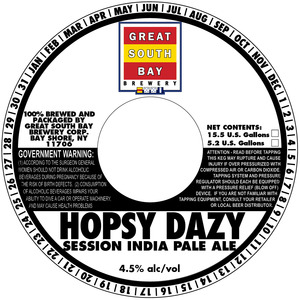 Great South Bay Brewery Hopsy Dazy Session January 2014