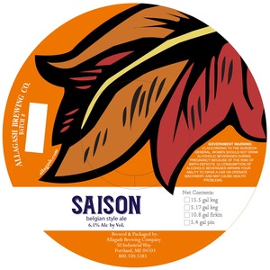 Allagash Brewing Company Saison January 2014