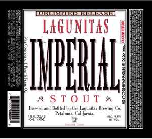 The Lagunitas Brewing Company Imperial Stout December 2013