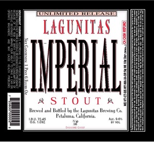 The Lagunitas Brewing Company Imperial Stout