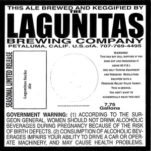 The Lagunitas Brewing Company Lagunitas Sucks December 2013