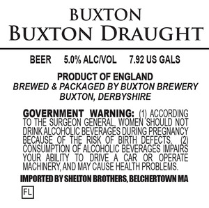 Buxton Brewery Buxton Draught December 2013