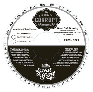 Great Raft Brewing Reasonably Corrupt January 2014