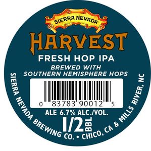 Sierra Nevada Harvest Fresh Hop IPA - Southern Hemi