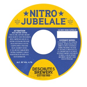 Deschutes Brewery Nitro Jubelale December 2013