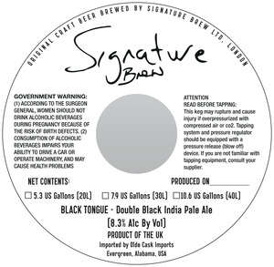 Signature Brew Black Tongue December 2013