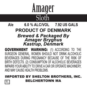 Amager Bryghus Sloth January 2014