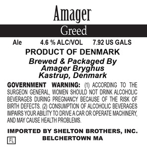 Amager Bryghus Greed January 2014