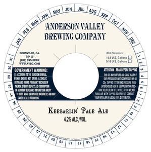 Anderson Valley Brewing Companya Keebarlin' January 2014