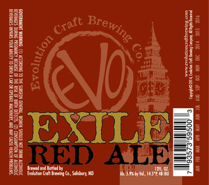 Evolution Craft Brewing Co Exile Red Ale