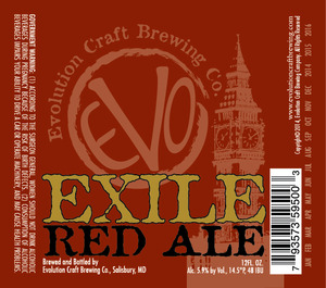 Evolution Craft Brewing Co Exile Red Ale
