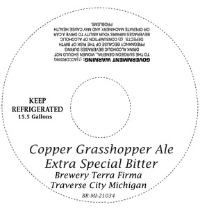 Copper Grasshopper Extra Special Bitter January 2014