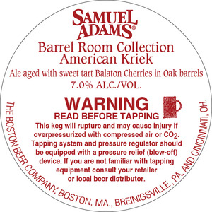 Samuel Adams American Kriek January 2014