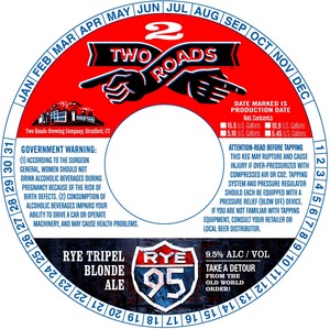 Two Roads Brewing Company Rye 95 January 2014