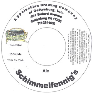 Appalachian Brewing Co Schimmelfennig's January 2014