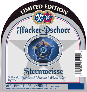 Hacker Pschorr Sternweisse January 2014